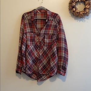 Free People Cut Out Flannel